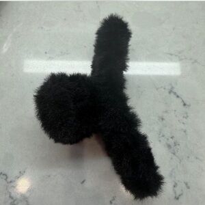 Target Black Fuzzy Hair Scrunchie and Stick Set